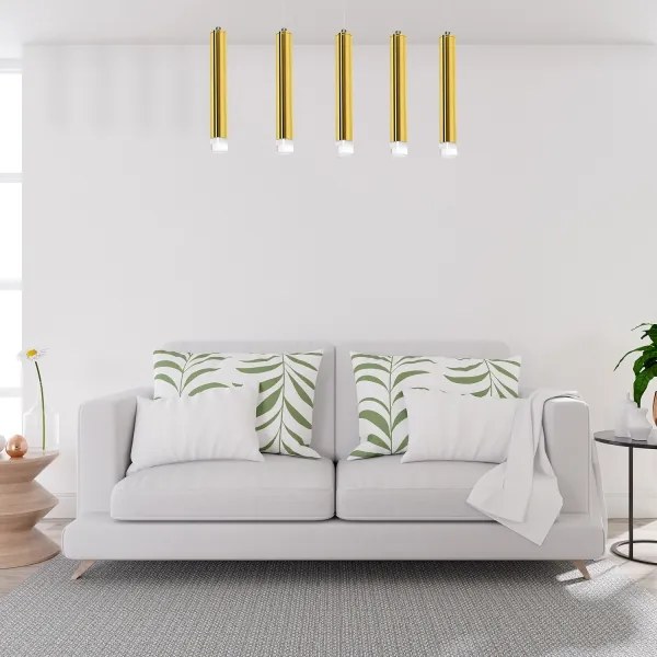 LED Csillár zsinóron GOLDIE 5xLED/15W/230V arany