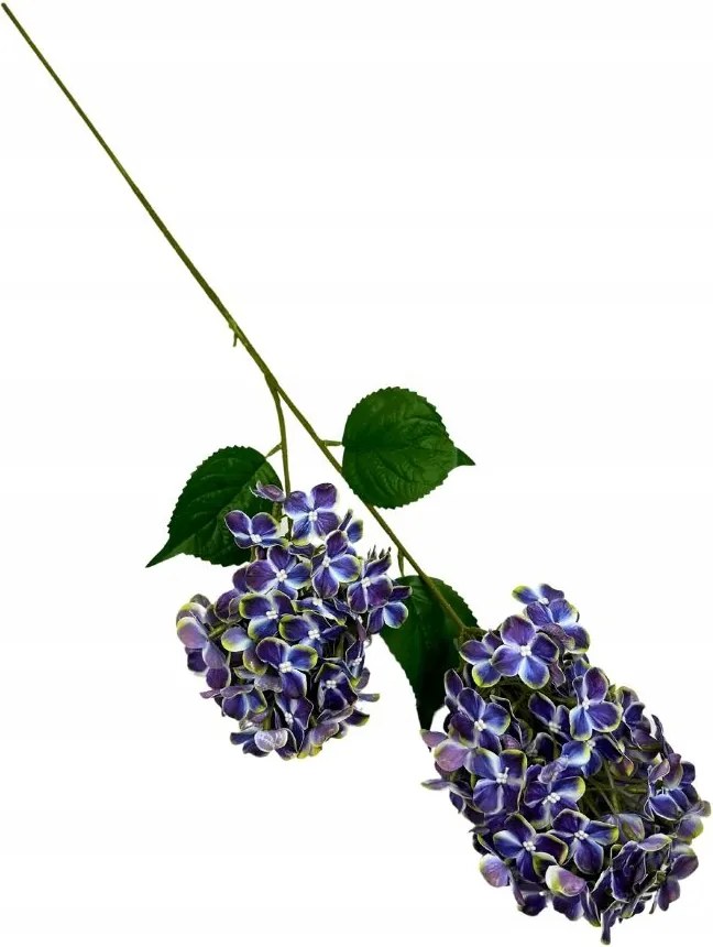 Hortenzia ág 83 cm sötétkék művirág