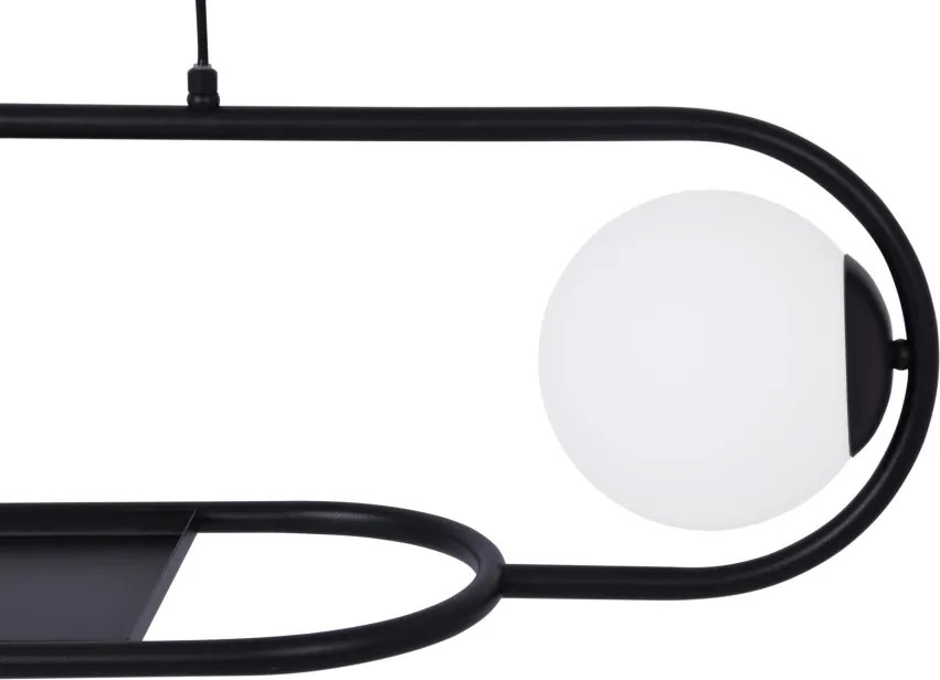 KAJA K-4961 FINESTRA Fekete Színű Függeszték 2xE27 15W IP20