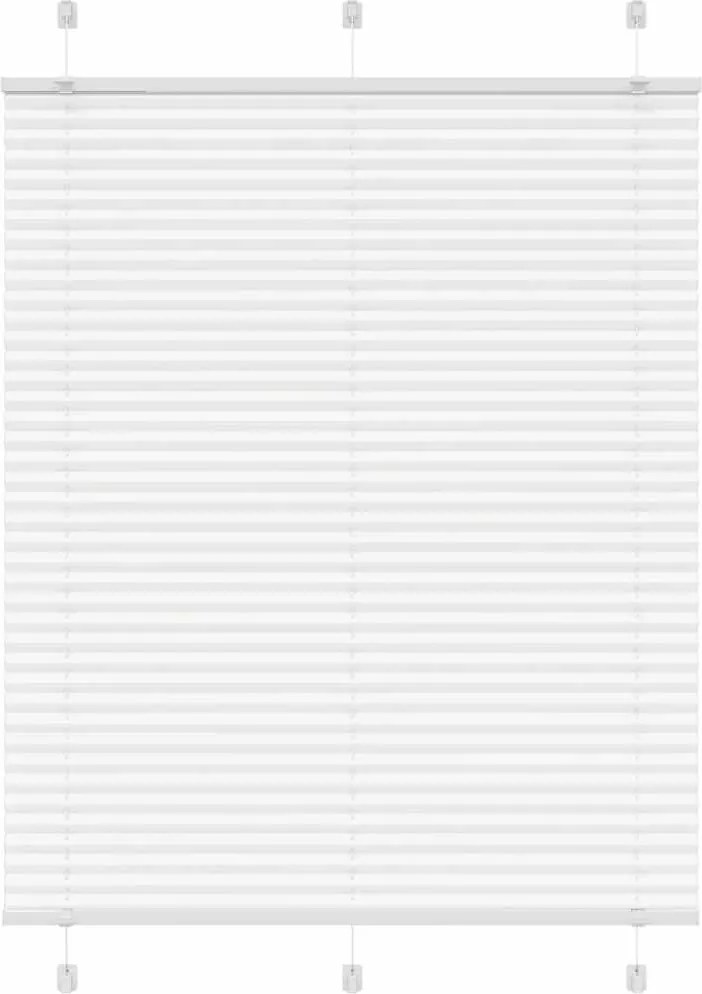 vidaXL pliszírozott redőny Fehér 105x100cm szövetszélesség 104,4cm