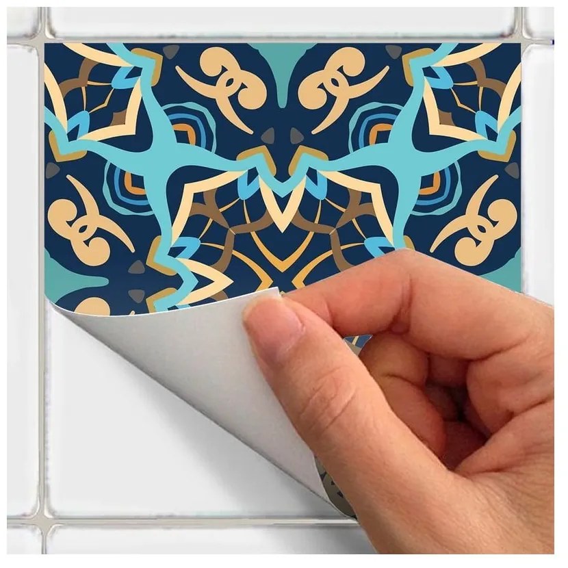 Dizier 9 db-os dekor falmatrica szett, 10 x 10 cm - Ambiance