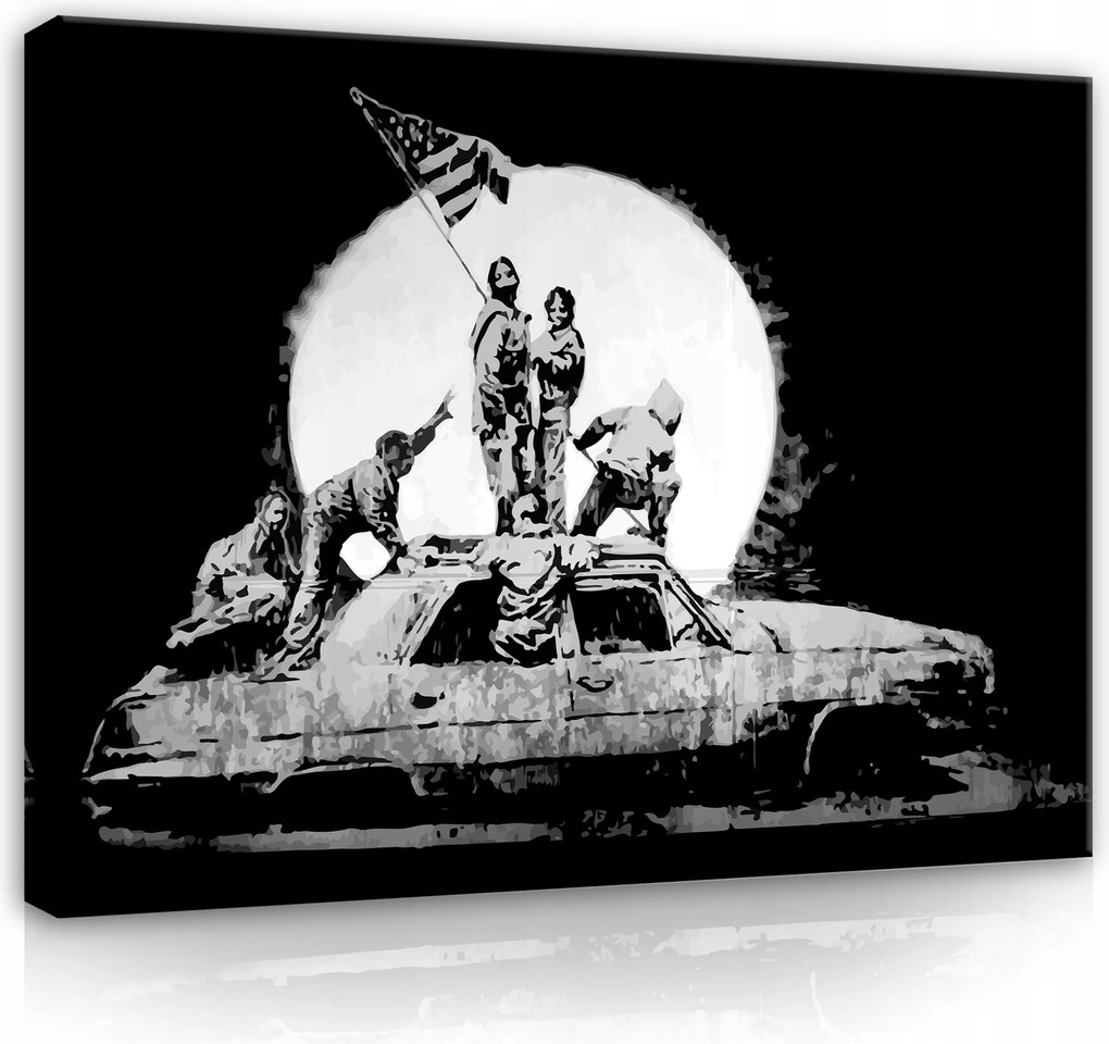 Vászonkép Banksy Modern Vászon Nagy Előszoba Fürdőszoba Nagy 100x70