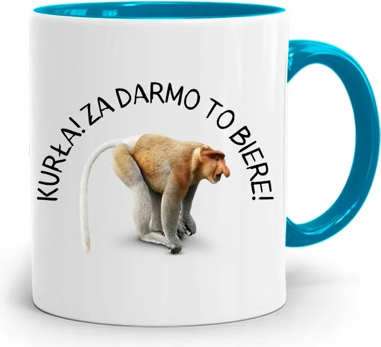 Kék Hordozós Bögre Janusz Tyúk! Ingyenes, fényképes nyomattal