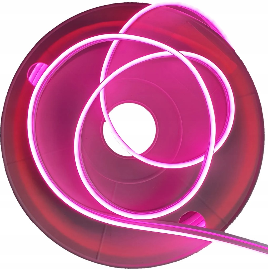 Neon Led Rózsaszín egyoldalas 6x12 Flex 12V 1m