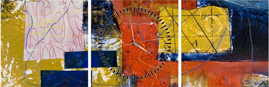 Kép - Absztrakció (órával) (90x30 cm)