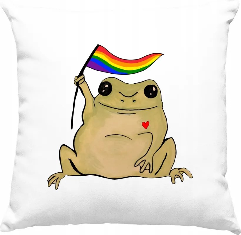 Béka párna béka mem lgbt 1 fehér