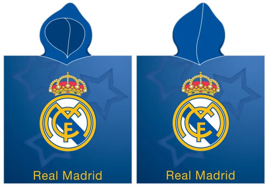 Real Madrid Star strand törölköző poncsó 55x55 cm (Fast Dry)