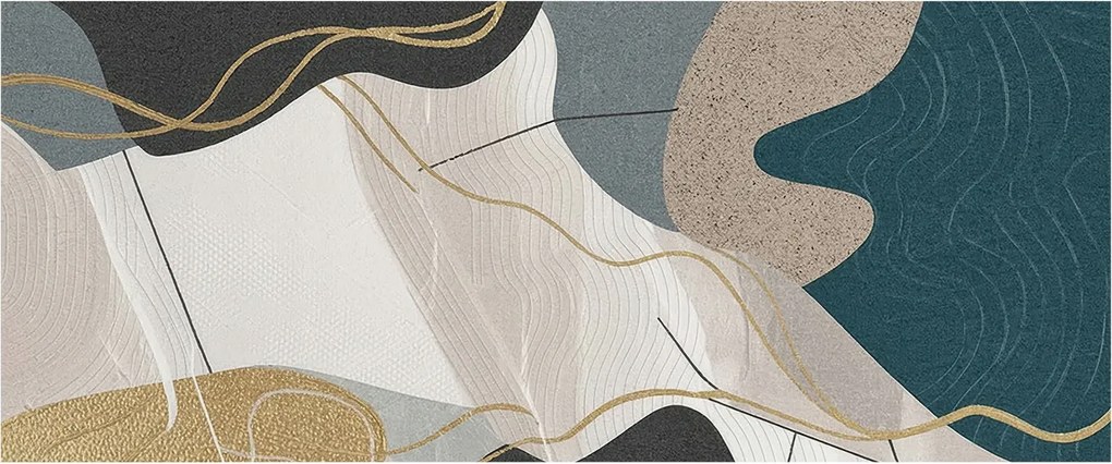 Divatos Flizelin Tapéta Fali Furnér Absztrakt Formák 250x104 Ragasztó