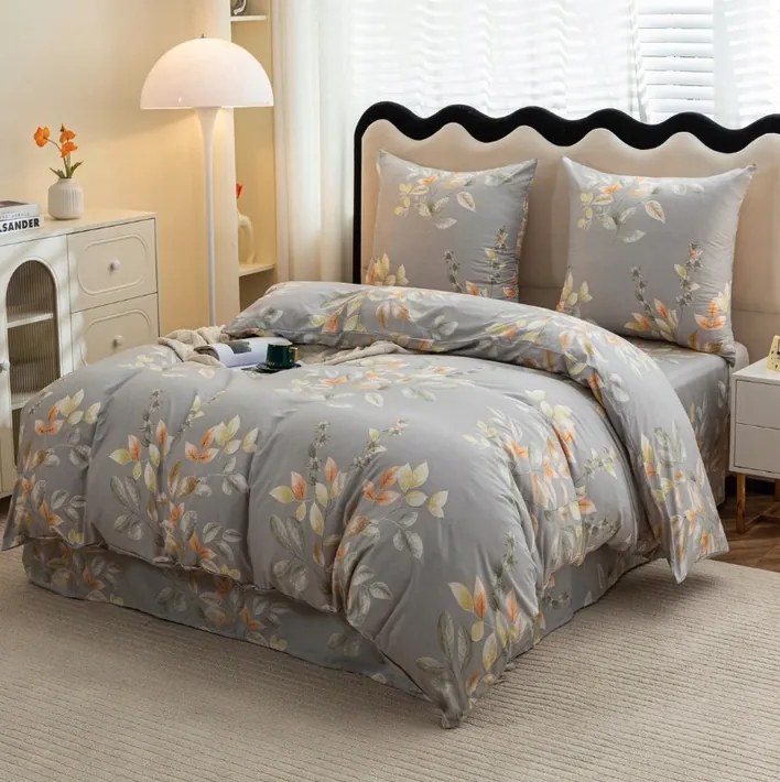 Mikroszálas ágyneműhuzat MISTLEAF szürke Ágyneműhuzat mérete: 70 x 80 cm | 140 x 200 cm