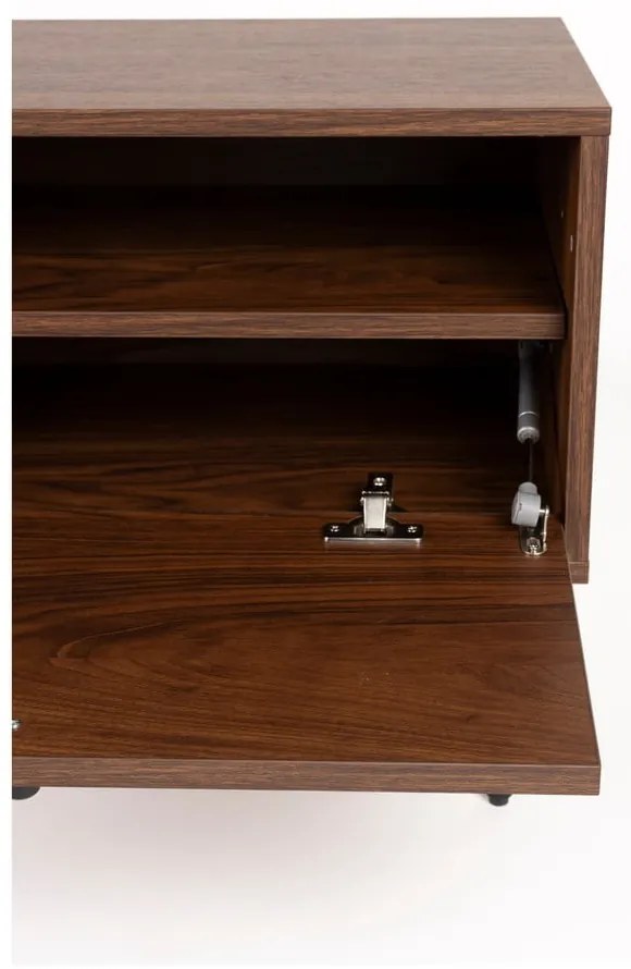 Barna TV-állvány diófa dekorral 120x50x40 cm Stripes – White Label