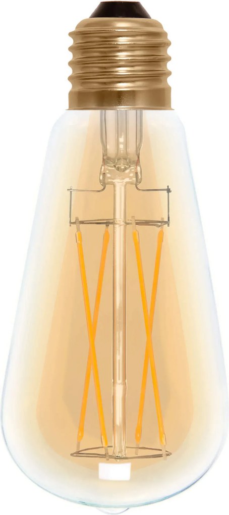 Segula 55275 Led rusztikus hosszú izzószálas arany E27 5 W (35 W) 400 Lm 2200 K