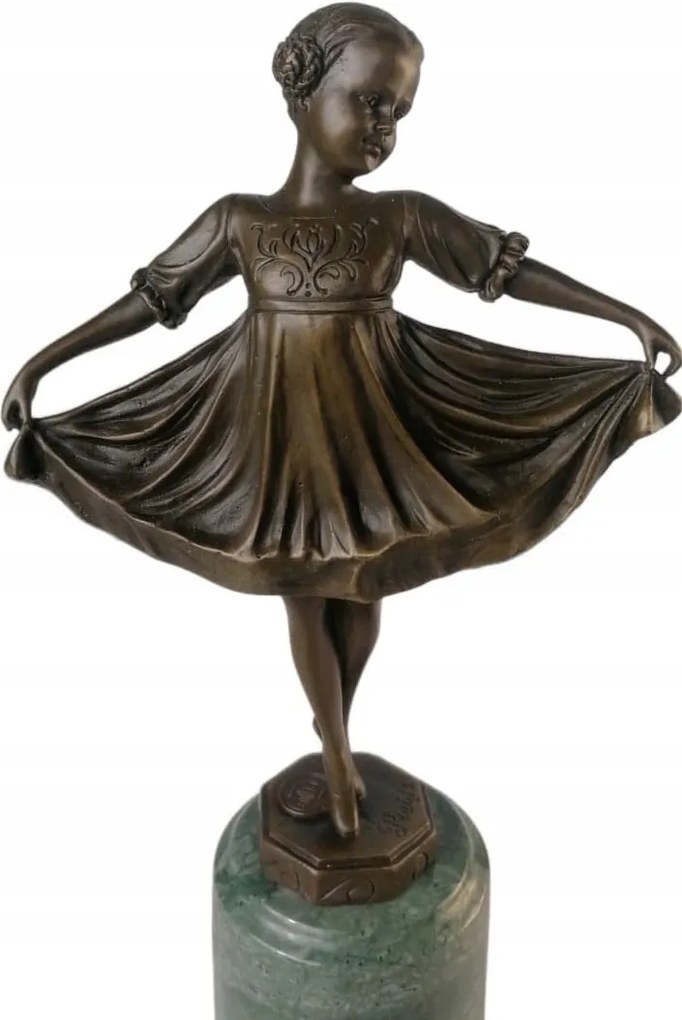 Figura Bronz szobor Balerina Táncos Figura Irodai dekoráció
