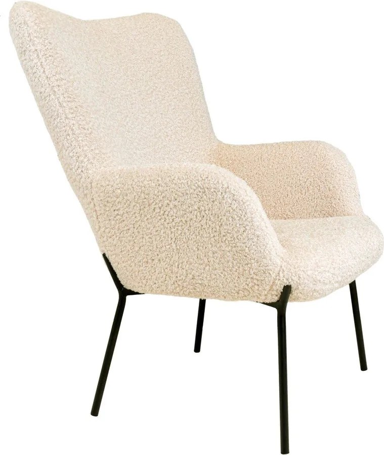 Krémszínű műszőrme fotel Glasgow – Bonami Essentials