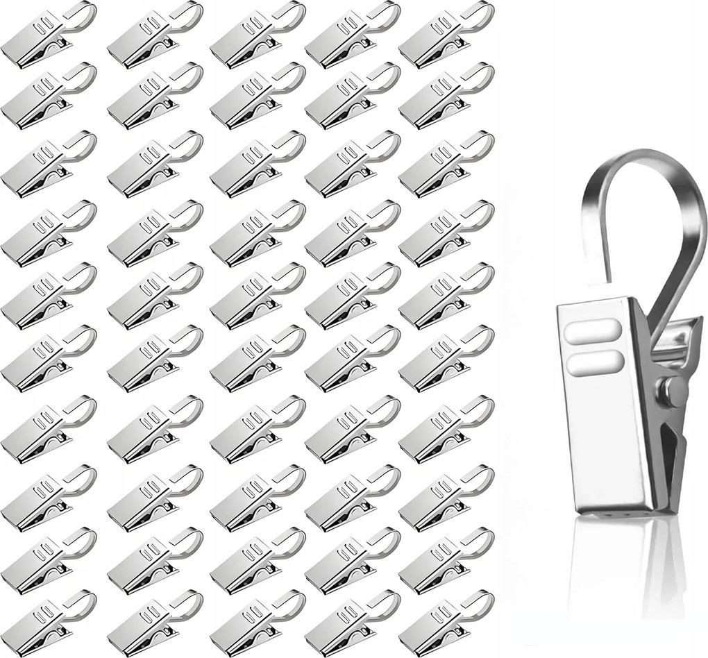 Akasztók Csipeszek Ruhaakasztók Szekrények Csatok Fém Ruházat 10x 10db