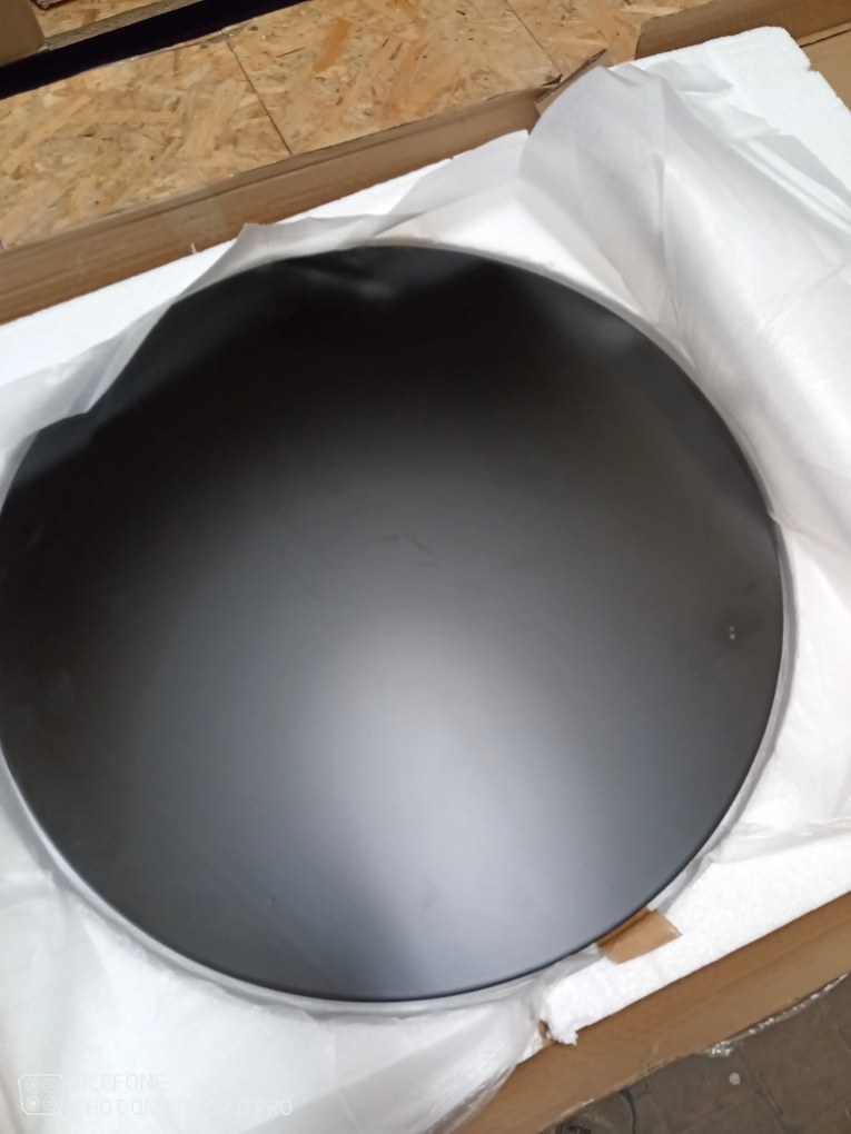 AKCIÓ Fekete étkezőasztal OSLO 60x60 II. osztály