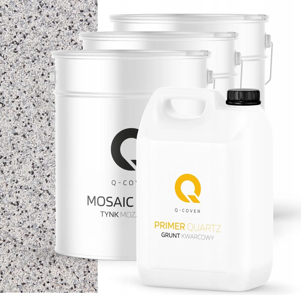 Mozaikvakolat Szürke Világos M31 Műgyanta Kültéri 3x 12,5KG Talaj 10m2