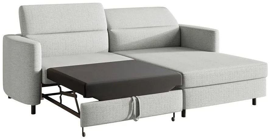 Sarokkanapé Buchu (J) (bézs szürke + fekete). 1099803
