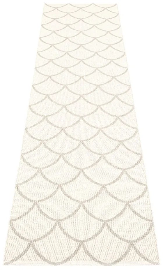 Krémszínű kültéri-beltéri futószőnyeg 70x300 cm Kotte Linen – Pappelina