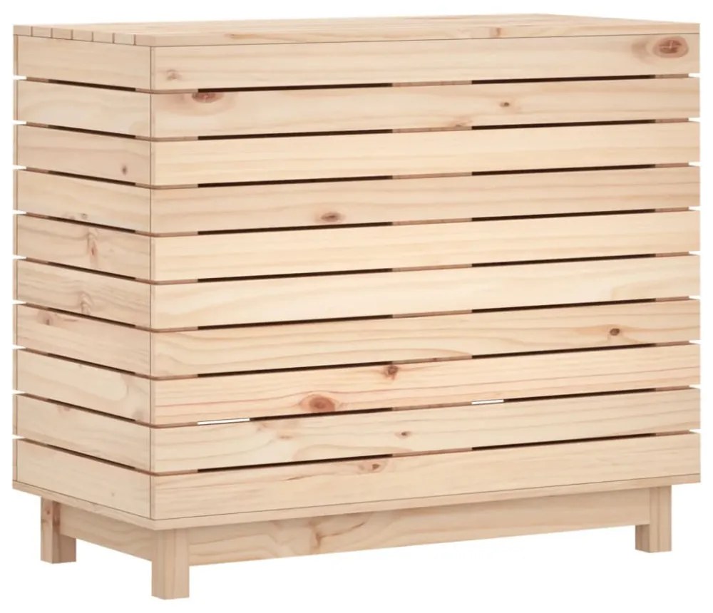 tömör fenyőfa szennyestartó láda 88,5 x 44 x 76 cm