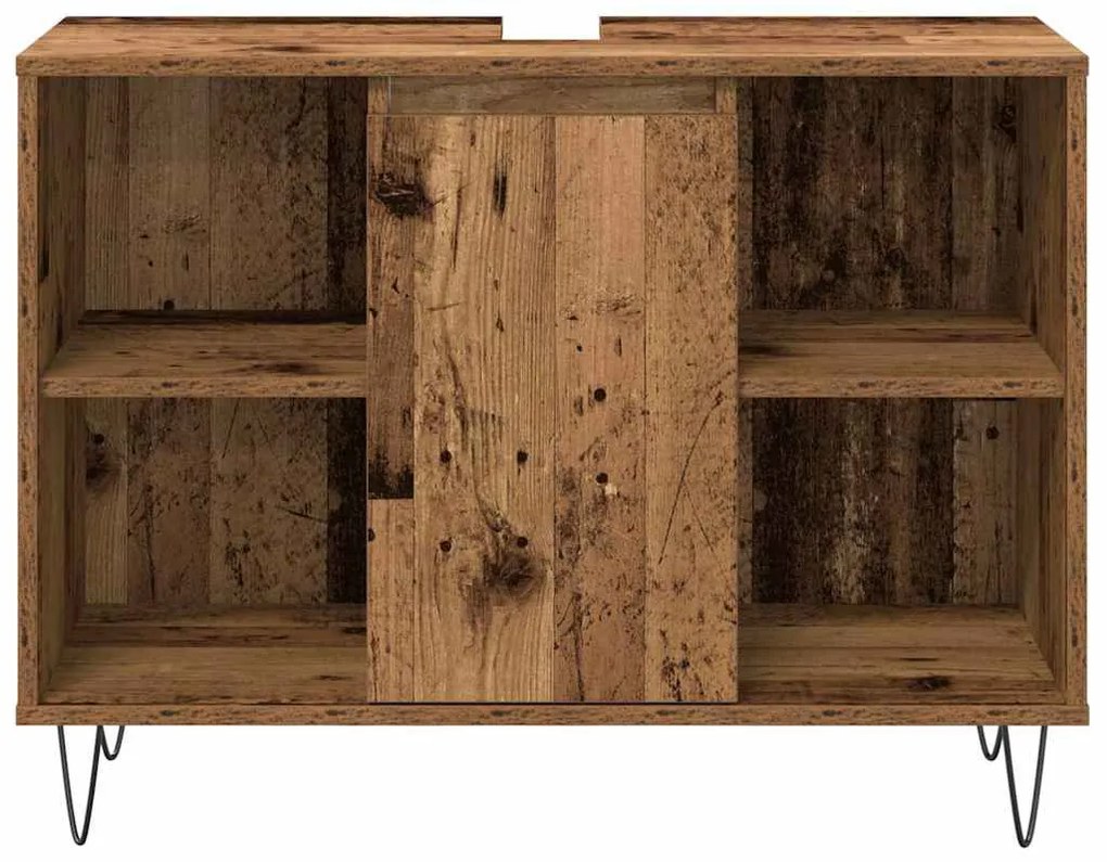 Fürdőszoba Bútor Szett 3 pcs Öreg fa 30 x 30 x 180 cm Faanyag
