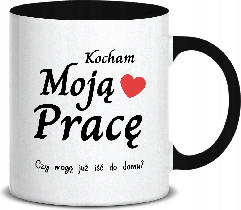 Fehér Bögre 330ml Fekete Középső Karácsonyi Ajándék Szeretem A Munkámat Minták