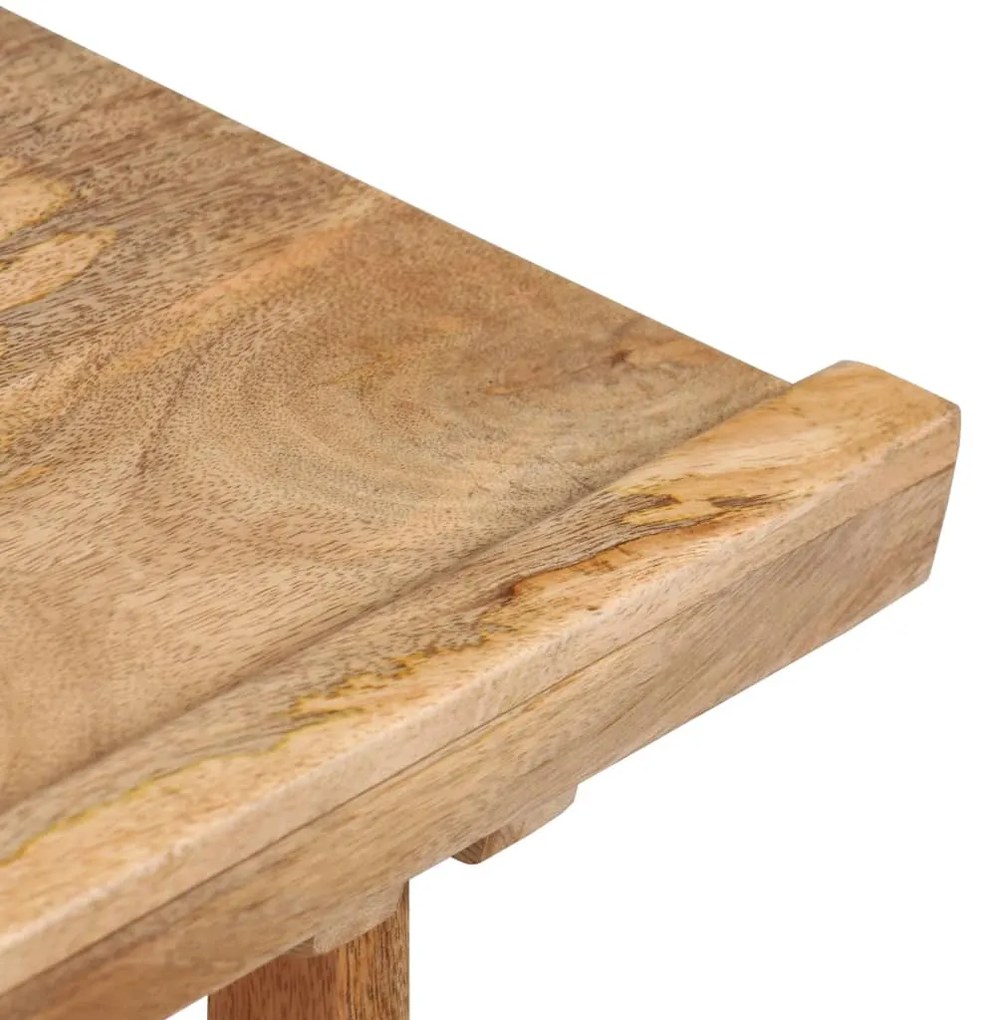 vidaXL tömör mangófa tervezőasztal 116 x 50 x 76 cm