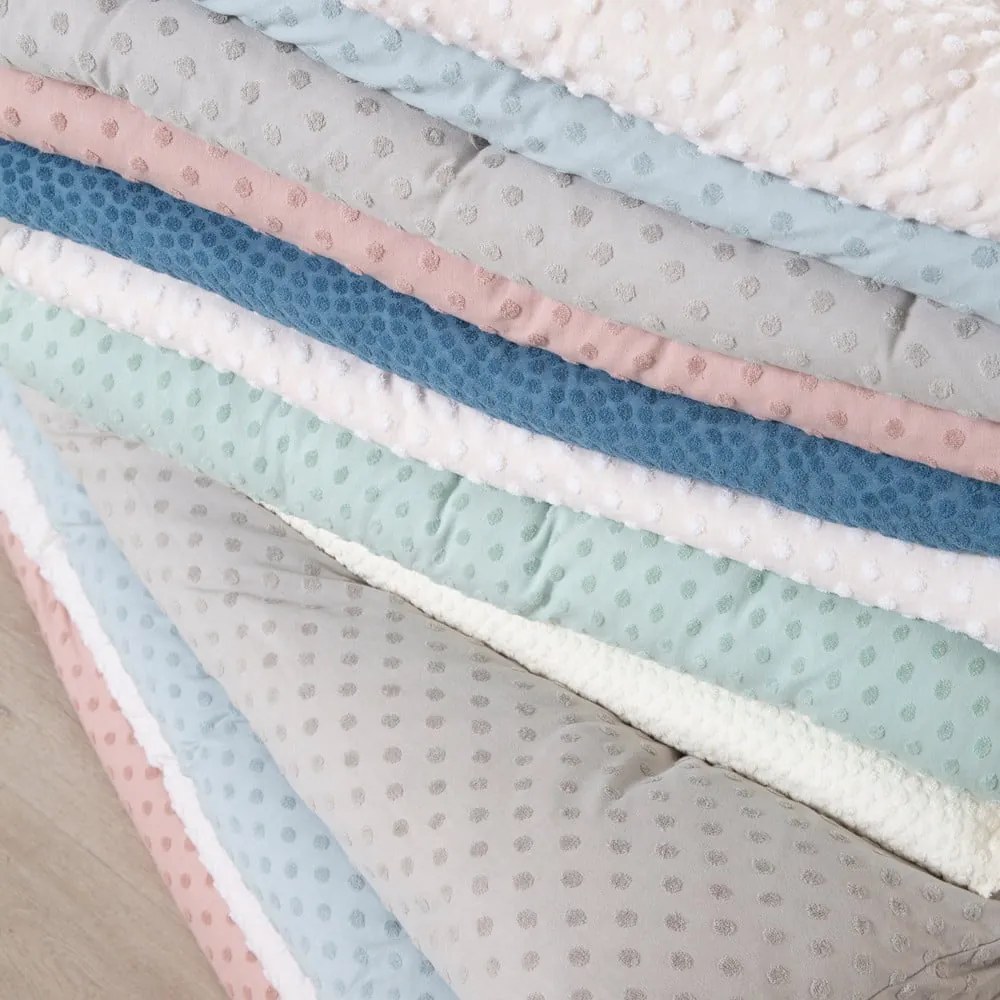 Bézs pamutkeverék gyerek ágyneműhuzat babaágyhoz 100x135 cm Frosty Almond – Roba