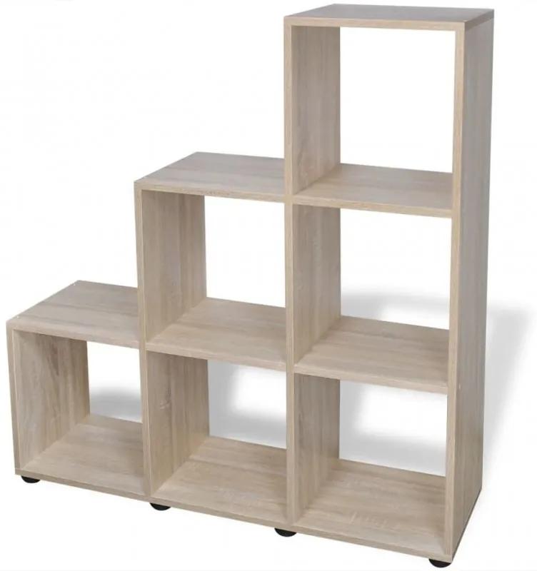 242553  Staircase Bookcase|Display Shelf 107 cm Oak