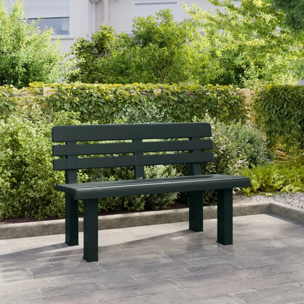 zöld polipropilén kerti pad 110 x 52 x 71 cm