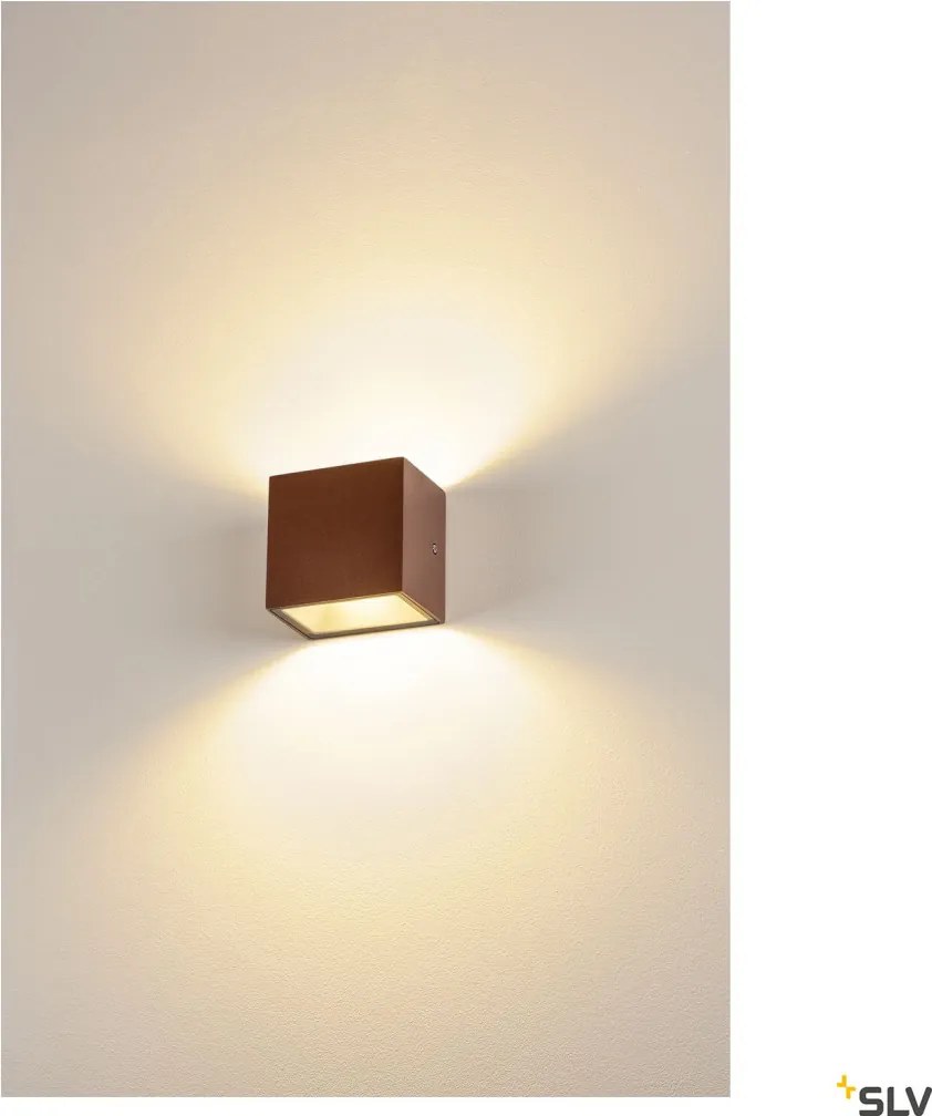 SLV 1002034 SITRA Modern Kültéri Fali Lámpa Rozsdás LED IP44