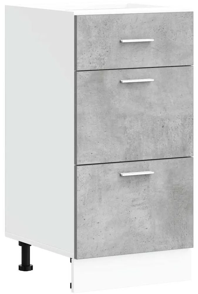 “Lyon” Alsószekrény betonszürke Gépi forgácsolt fa