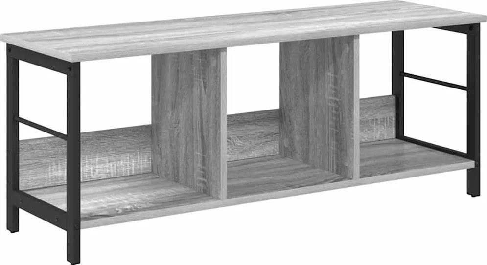 vidaXL Könyvespolc Szürke Sonoma 102 x 32 x 40,5 cm Faanyag
