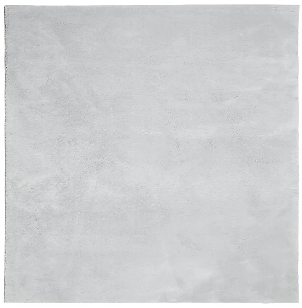 HUARTE szürke rövid szálú puha és mosható szőnyeg 120 x 120 cm