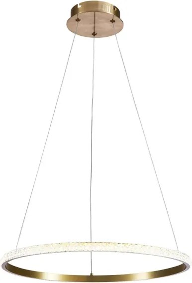 LED csillár kábellel DIANA LED/25W/230V 4000K Ø 50 cm arany