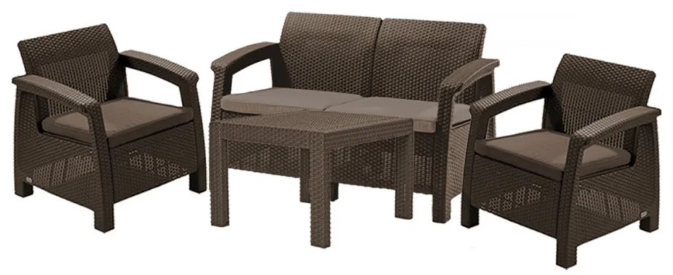 Corfu Light kerti bútor szett Chicago asztallal