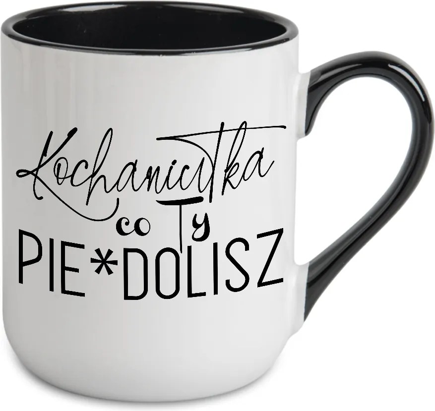 Bögre Fehér, fekete belsővel Szerető Mit Pie*dolisz Munkahelyi