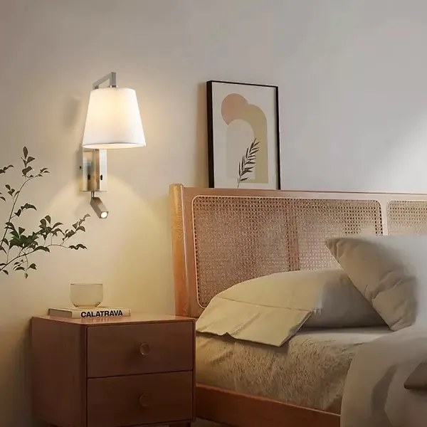 Brilagi - LED Fali lámpa RAYA 1xE14/40W/230V + LED/3W fehér/matt króm