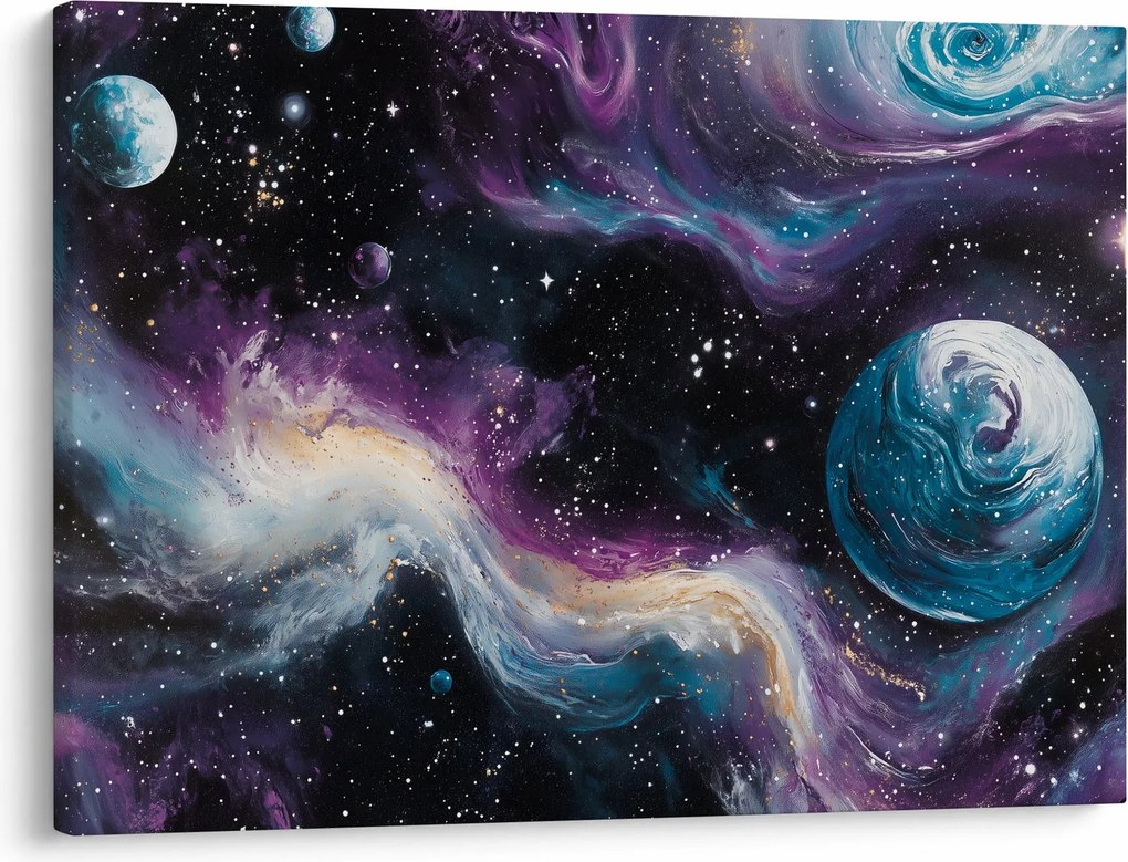 Kép - Festett univerzum (70x50 cm)