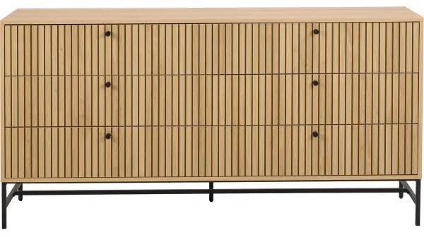 OLIVIA fiókos komód, tölgy