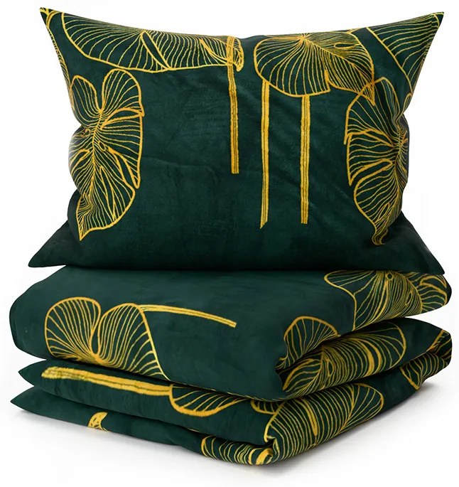 Mikroszálas ágynemű VENECIA zöld Ágyneműhuzat mérete: 70 x 90 cm | 140 x 200 cm