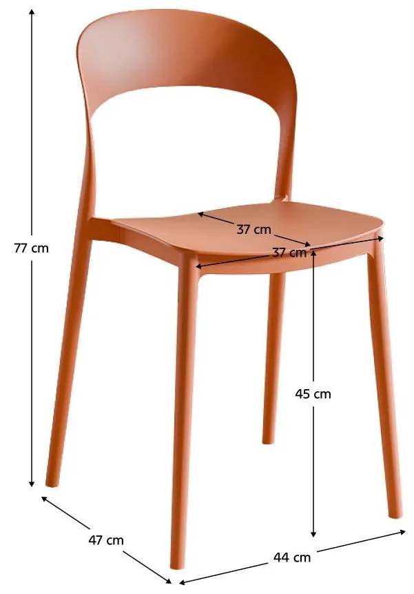 Étkezőszék Recibir (narancssárga) . 1116463