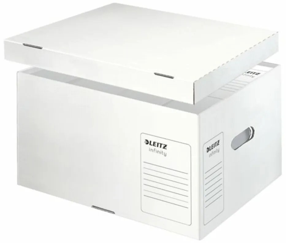 Archiválókonténer, L méret, LEITZ Infinity, fehér (E61040000)