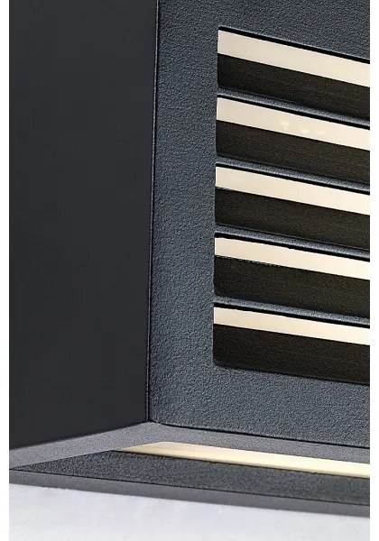 Rabalux 77100 - LED Kültéri fali lámpa LUBLIN LED/10W/230V IP54 fekete
