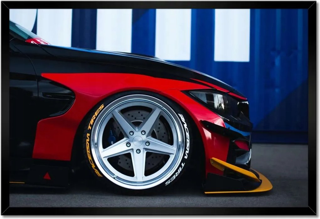 Poszterek keretben 60x40 Sportos csőr Autó