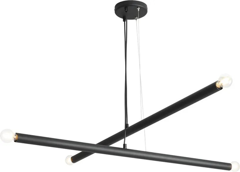 ALDEX 1072L1 TUBO Modern Led Függesztett Lámpa Fekete E14 IP20