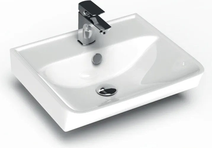 Sanovit NEON - porcelán mosdókagyló - 45 x 41,5 cm