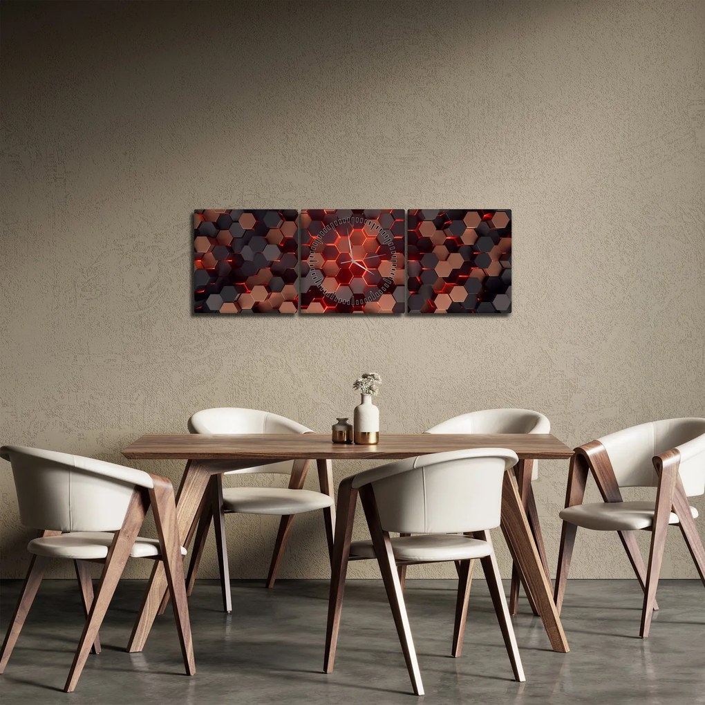 Kép - Futurisztikus absztrakció (órával) (90x30 cm)
