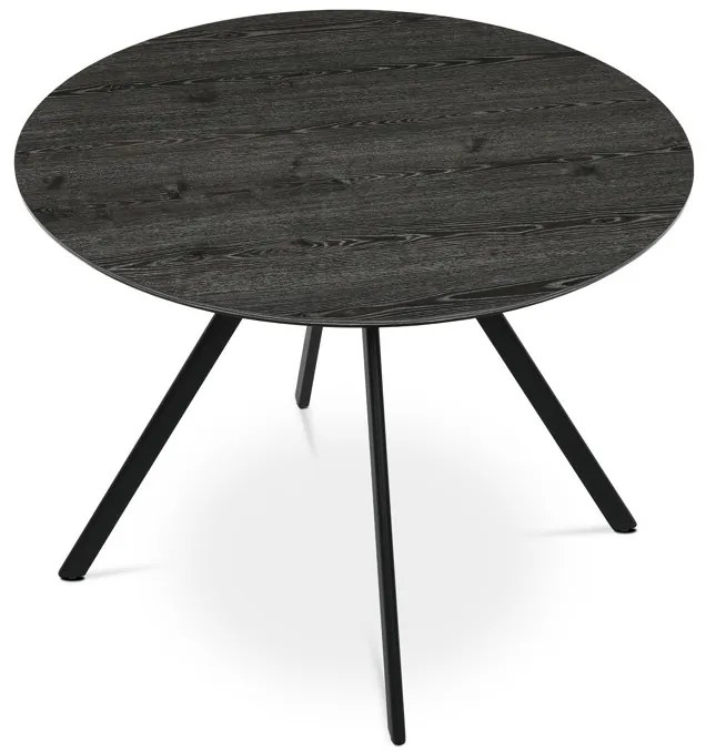 Kerek étkezőasztal 100x100cm, laminált, szürke tölgy, HT-R5010 GREY