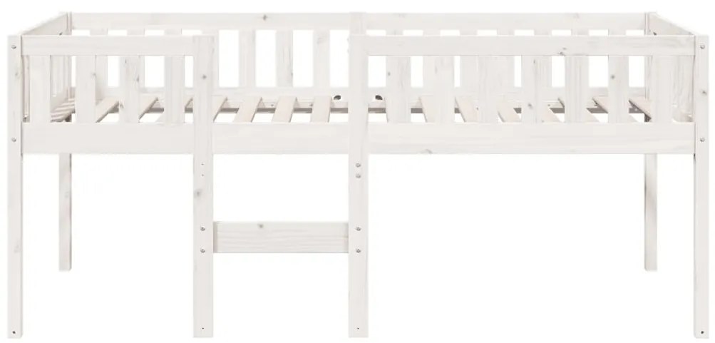 fehér tömör fenyőfa gyerekágy matrac nélkül 75 x 190 cm
