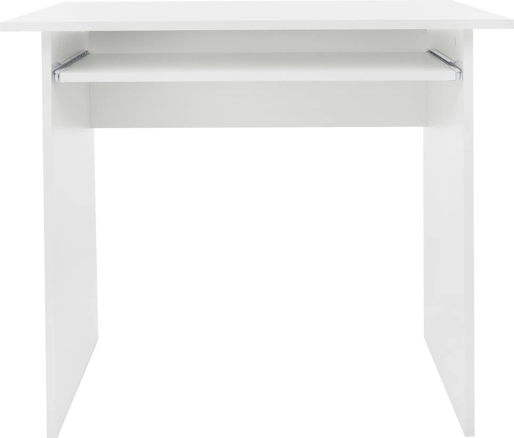 PC asztal, fehér, VERNER NEW